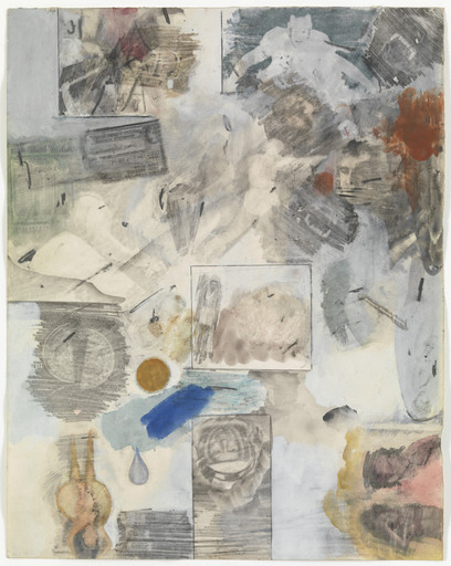 Robert Rauschenberg. Canto XXX: Circle Eight, Bolgia 10, The Falsifiers: The Evil Impersonators, Counterfeiters, and False Witnesses from the series Thirty- Four Illustrations for Dante's Inferno. (1959-60)