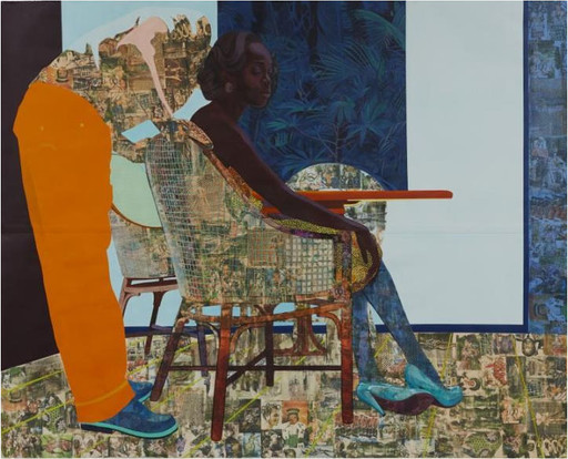 Njideka Akunyili Crosby. And We Begin to Let Go. 2013