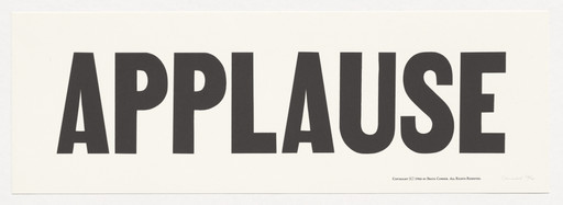 Bruce Conner. 100 Series: #128 APPLAUSE. 1970
