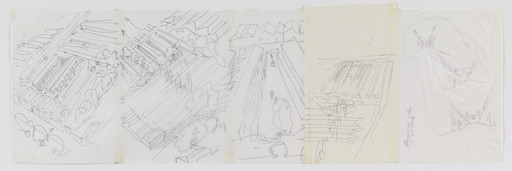 Álvaro Siza. SAAL S. Victor Social Housing, Porto, Portugal (Perspective sketches). 1974-1977