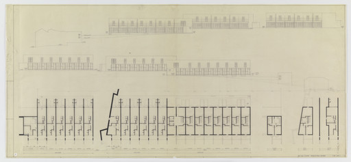 Álvaro Siza. SAAL S. Victor Social Housing, Porto, Portugal (Elevations and plans). 1974-1977