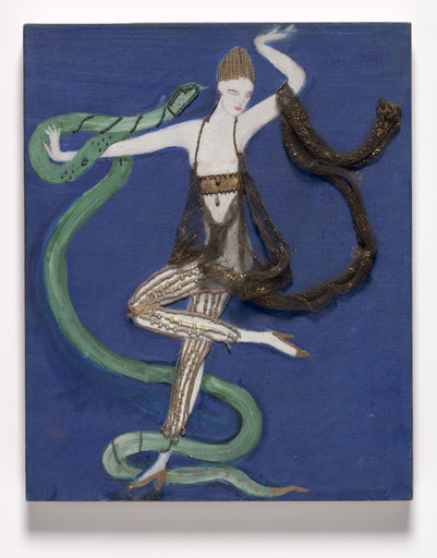 Florine Stettheimer. Costume design (Euridice and the Snake) for the artist's ballet Orphée of the Quat-z-arts. c. 1912