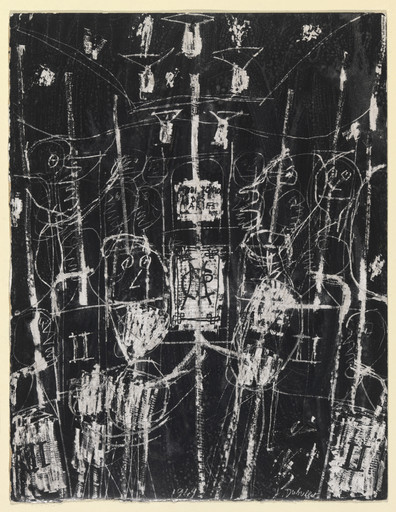 Jean Dubuffet. Subway (Métro). 1949