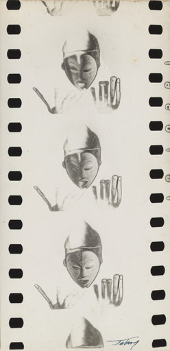 Maurice Tabard. Solarized Film from "Culte Vaudou," 1937,. 1936