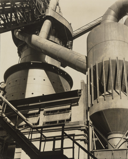 Charles Sheeler. Ford Plant, River Rouge, Blast Furnace and Dust Catcher. November 1927