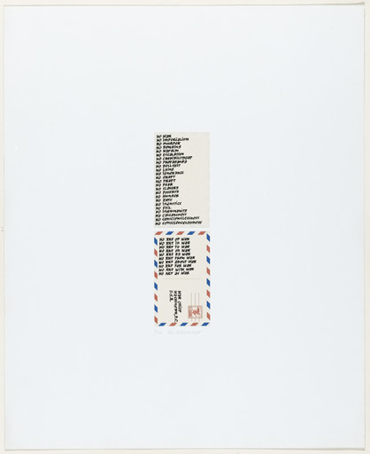 Ad Reinhardt. Untitled from Artists and Writers against the War in Vietnam. 1967