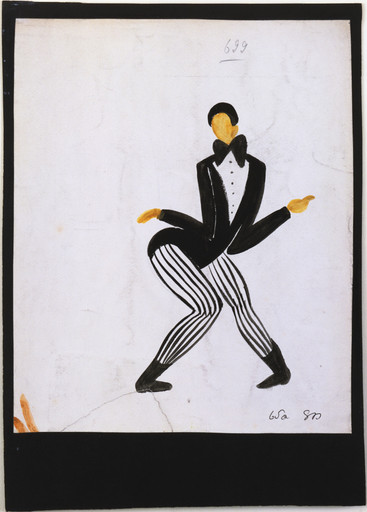 Sonia Delaunay. Zaoum. Costume design for the play Le Coeur à Gaz. 1923