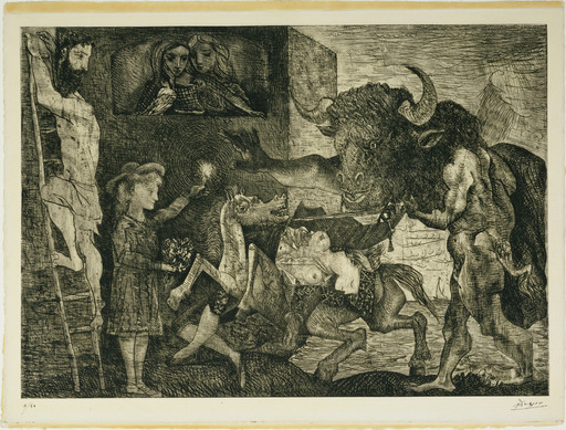 Pablo Picasso. Minotauromachy (La Minotauromachie). 1935