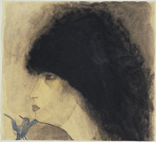 Marie Laurencin. Girl's Head. 1916–18
