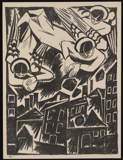 Natalia Goncharova. Grad obrechennyi (The Doomed City) from Misticheskie obrazy voiny. 14 litografii (Mystical Images of War: Fourteen Lithographs). 1914