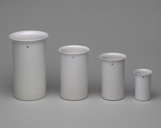 Coors Porcelain Co., Golden, CO. Beakers. 1920s