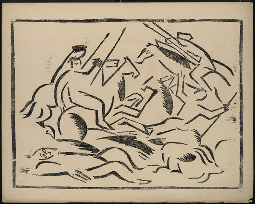 Olga Rozanova. Bitva (Battle) from Voina (War). 1915, published 1916