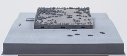 SITE, James Wines. Terrarium Showroom project, California (Scale model, 1/16" = 1'). 1978-79