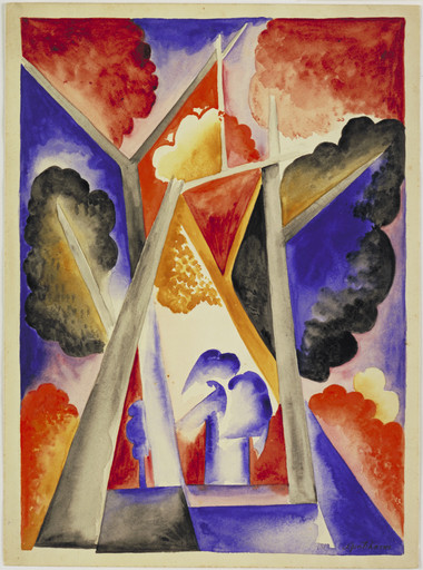 Natalia Goncharova. The Forest. 1913