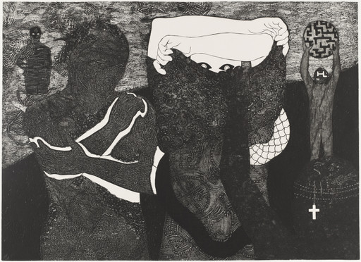 Belkis Ayón. Untitled (A Challenge). 1996
