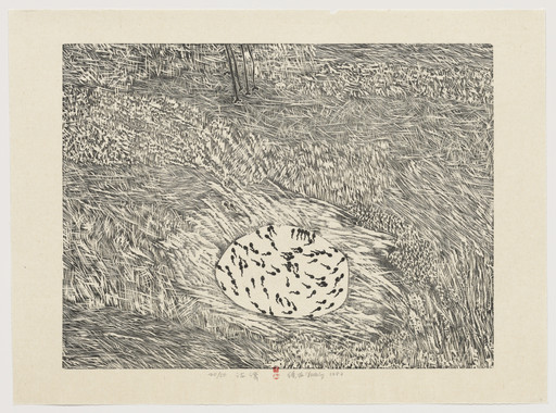 Xu Bing. Dry Pond from Series of Repetitions. 1987