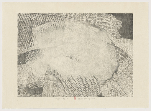 Xu Bing. Moving Cloud from Series of Repetitions. 1987