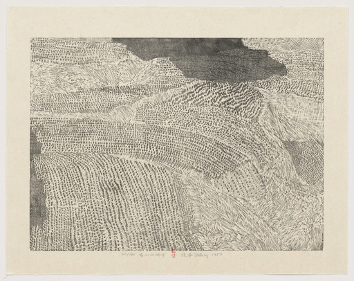 Xu Bing. A Mountain Place from Series of Repetitions. 1987