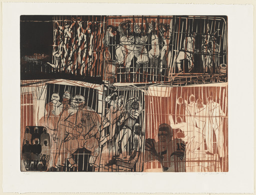 Warrington Colescott. In Birmingham Jail. 1963