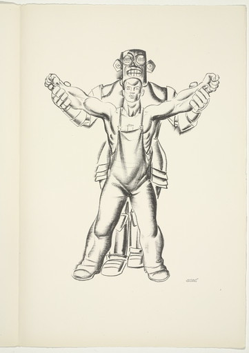 Hugo Gellert. Plate (folio 102) from 'Capital' in Pictures. 1933