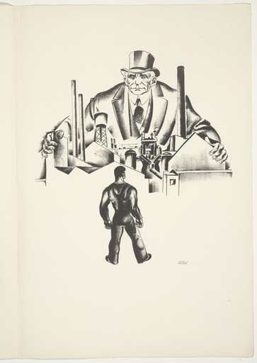 Hugo Gellert. Plate (folio 12) from 'Capital' in Pictures. 1933
