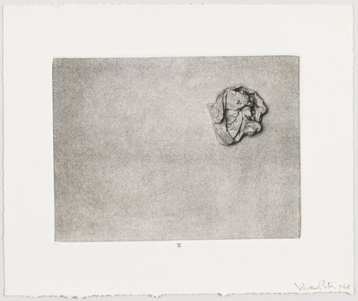 Liliana Porter. Plate X from Wrinkle. 1968