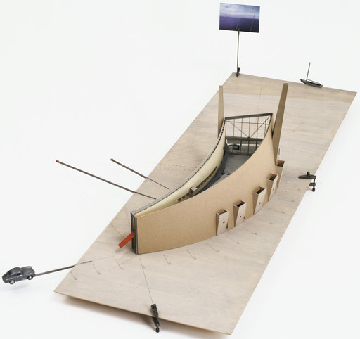 Elizabeth Diller, Ricardo Scofidio. Slow House Project, North Haven, New York (Scale model, 1/4"=1'). 1988-90