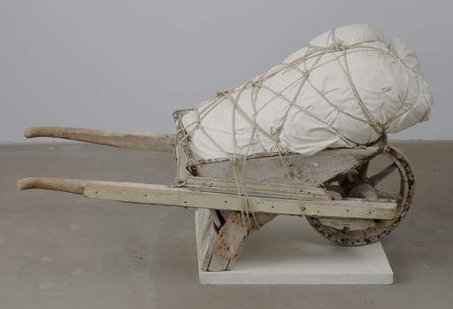 Christo. Package on Wheelbarrow. 1963
