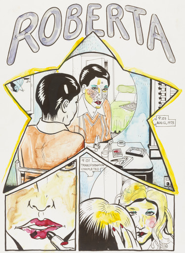 Lynn Hershman Leeson, Spain Rodriguez. Comic's Roberta Breitmore (An Alchemical Portrait). 1975