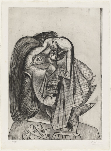 Pablo Picasso. The Weeping Woman, I (La Femme qui pleure. I ), state VII. 1937