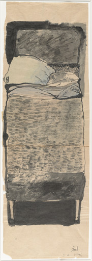Marlene Dumas. Bed. 1976