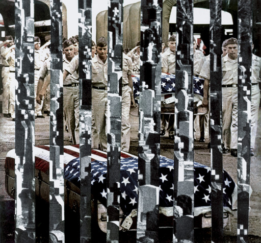 Martha Rosler. Honors (Striped Burial) from the series House Beautiful: Bringing the War Home. c. 1967-72