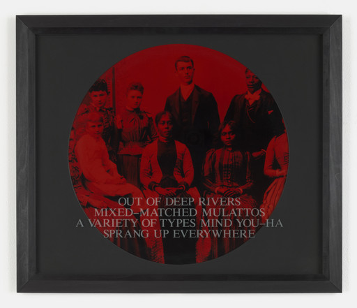 Carrie Mae Weems. Out of Deep Rivers Mixed Matched Mulattos a Variety of Types Mind You-Ha Sprang Up Everywhere. 1995-96