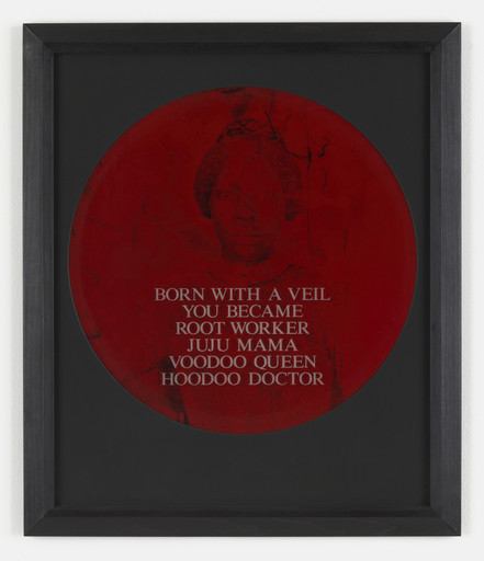 Carrie Mae Weems. Born with a Veil You Became Root Worker Juju Mama Voodoo Queen Hoodoo Doctor. 1995-96