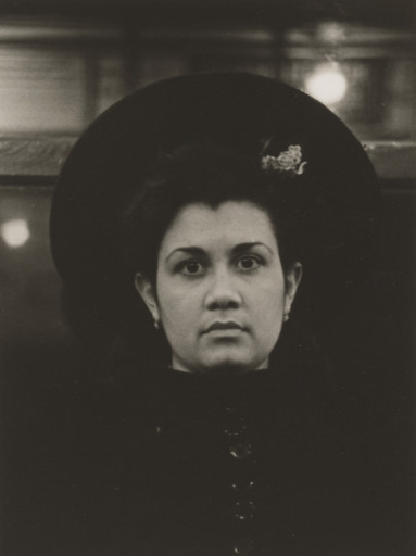 Walker Evans. Subway Portrait. January 17, 1941