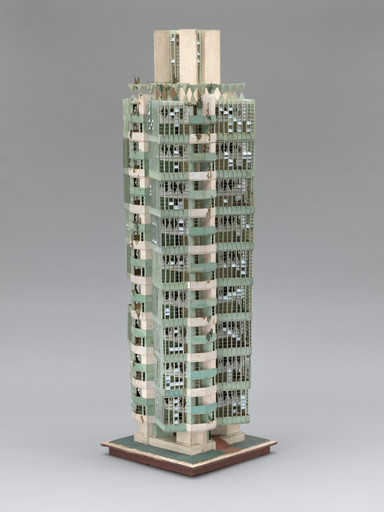 Frank Lloyd Wright. St. Mark's Tower project, New York, NY (Model). 1927–1929