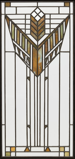 Frank Lloyd Wright. Bookcase doors for the Dana House, Springfield, IL. 1902–1904