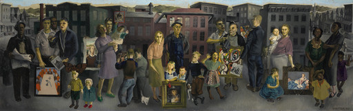 Honoré Sharrer. Workers and Paintings. 1943
