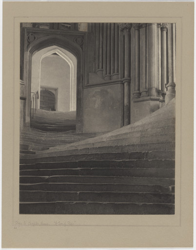 Frederick H. Evans. "A Sea of Steps," Wells Cathedral. 1903