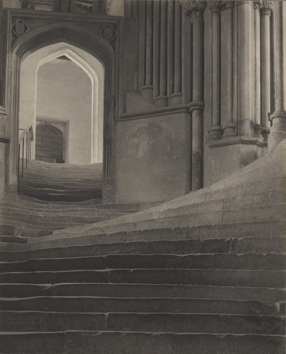 Frederick H. Evans. "A Sea of Steps," Wells Cathedral. 1903