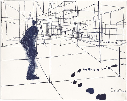 Constant (Constant Anton Nieuwenhuys). Untitled from Labyrismen. 1968