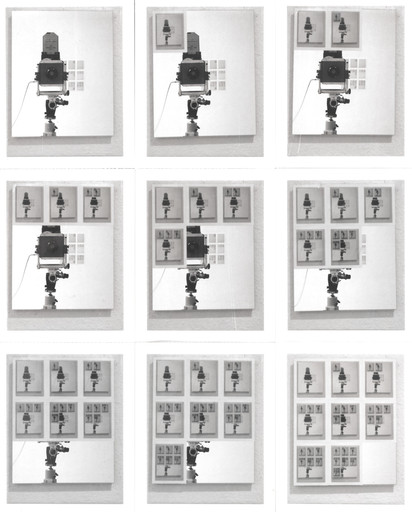 William Anastasi. Nine Polaroid Photographs of a Mirror. 1967