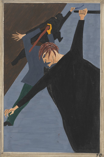 Jacob Lawrence. Race riots were very numerous all over the North because of the antagonism that was caused between the Negro and white workers. Many of these riots occurred because the Negro was used as a strike breaker in many of the Northern industries. 1940-41