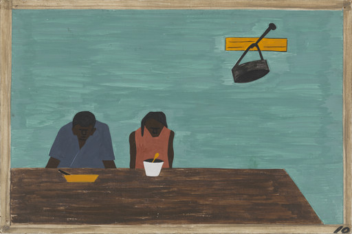 Jacob Lawrence. They were very poor. 1940-41