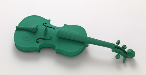 Joseph Beuys with Henning Christiansen. Green Violin (Grüne Geige). 1974
