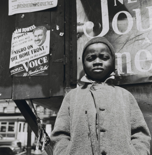 Gordon Parks. Harlem Newsboy, Harlem, New York. 1943