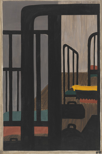 Jacob Lawrence. Housing for the Negroes was a very difficult problem. 1940-41