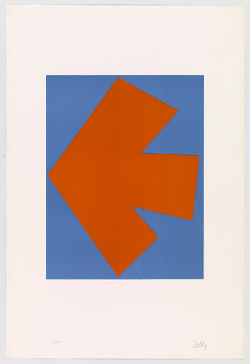 Ellsworth Kelly. Orange over Blue (Orange sur bleu) from Suite of Twenty-Seven Color Lithographs. 1964–65