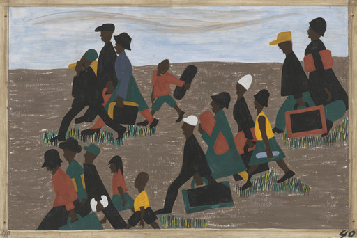 Jacob Lawrence. The migrants arrived in great numbers. 1940-41