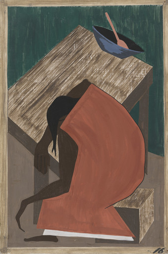 Jacob Lawrence. Although the Negro was used to lynching, he found this an opportune time for him to leave where one had occurred. 1940-41
